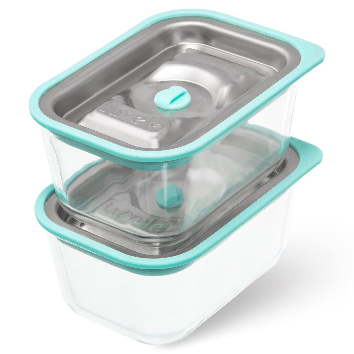 SNUGTOPIA Vacuum Seal Food Storage Containers - Fresh Save/Keep Dry - 2  Pcs, Clear, BPA Free, Leak Proof - Dishwasher, Freezer & Microwave Safe